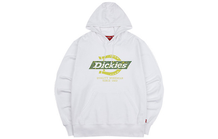Dickies Circuit Board Logo Hoodie White Unisex Casual Sweatshirt DK008230C4D