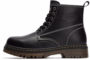 Dickies Classic Black Short Martin Boots in Genuine Leather. 251M50LXS28A Black Dickies Classic Black Short Martin Boots in Genuine Leather. 251M50LXS28A Black