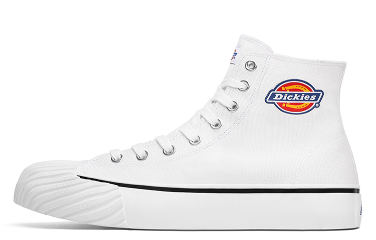 Dickies Classic High-Top Canvas Shoes White DKCNS1018 White Color