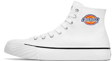 Dickies Classic High-Top Canvas Shoes White DKCNS1018 White Color Dickies Classic High-Top Canvas Shoes White DKCNS1018 White Color