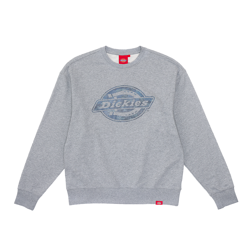 Dickies Classic Logo Print Crewneck Long Sleeve Pullover Sweatshirt DK012594CQ8