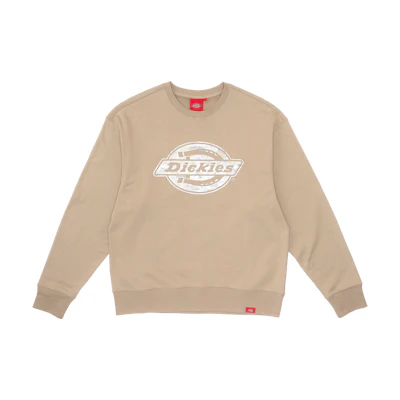Dickies Classic Logo Printed Crewneck Sweatshirt Khaki DK012594CH1