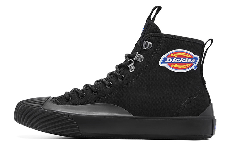 Dickies Classic Pattern High-Top Canvas Shoes Black 203M50LXS47 Black Color