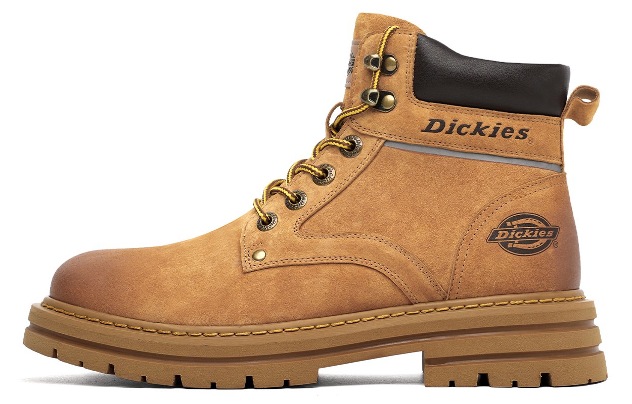 Dickies Classic Warm Lined Yellow Work Boots 12cm Martin Style 234M50LXS04M Fleece-Lined Model