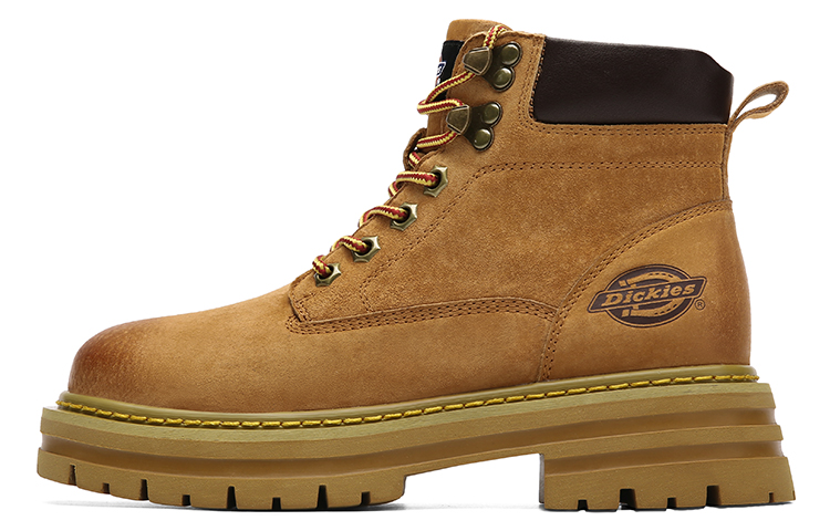 Dickies Classic Yellow Work Boots Outdoor Casual Thick-Soled Martin Boots 224M50LXS70A Yellow Ochre