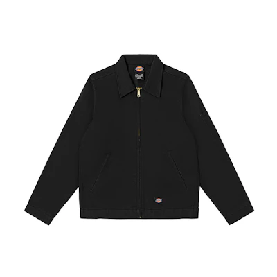 Dickies Collared Zip-Up Long Sleeve Jacket DK011776BLK1