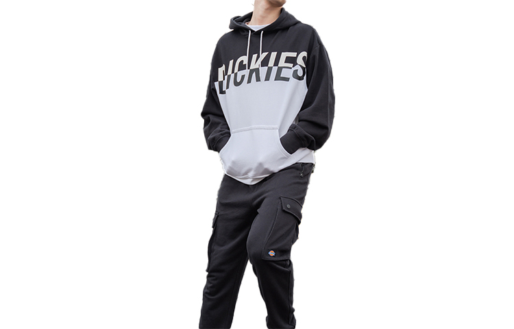 Dickies Color-Block Pullover Hoodie Black DK007325CC2