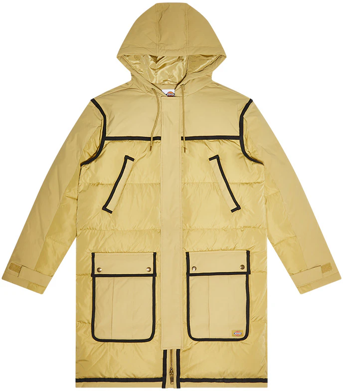 dickies-colorblock-hooded-mid-length-thick-jacket-khaki-dk-009481-khk