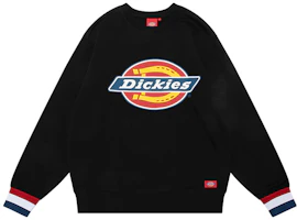 Dickies Colorblock Logo Crewneck Sweatshirt Unisex Black DK009587BLK Dickies Colorblock Logo Crewneck Sweatshirt Unisex Black DK009587BLK