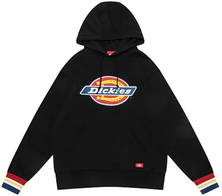 Dickies Colorblock Logo Print Drawstring Hoodie Unisex Black DK009586BLK Buy Dickies Colorblock Logo Print Drawstring Hoodie Unisex Black DK009586BLK