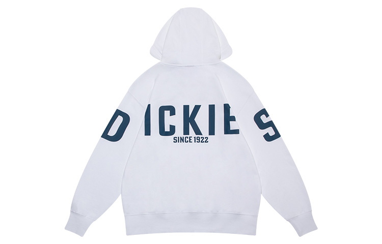 Dickies Colorblock Logo Print Hoodie Unisex - White DK009589C4D