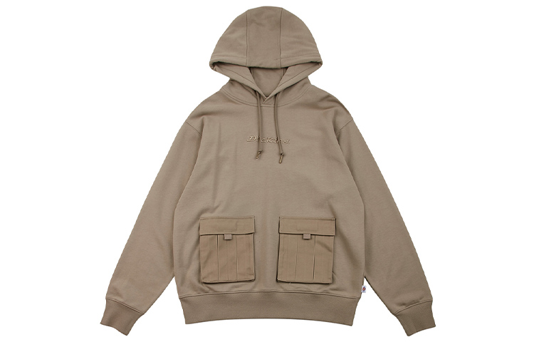 Dickies Cotton Logo Embroidered Hoodie Sand Color DK008036CH1