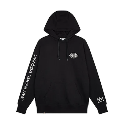 Dickies Crown Logo Sleeve Fleece Sweatshirt Unisex Black DK008509BLK
