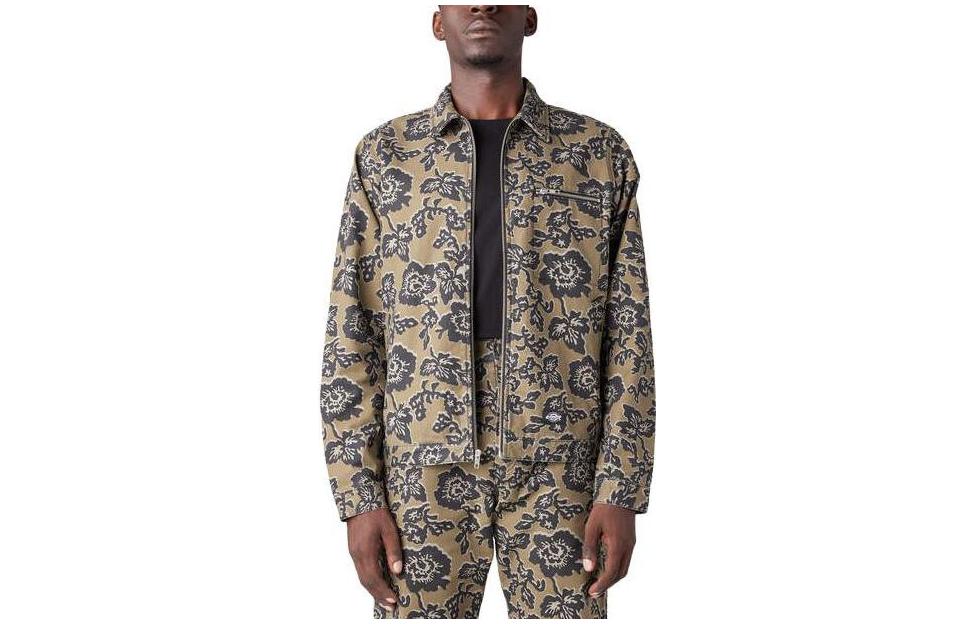 Dickies Desert Floral Eisenhower Jacket Multicolor Full-Print Zip Jacket TJR12-NFN