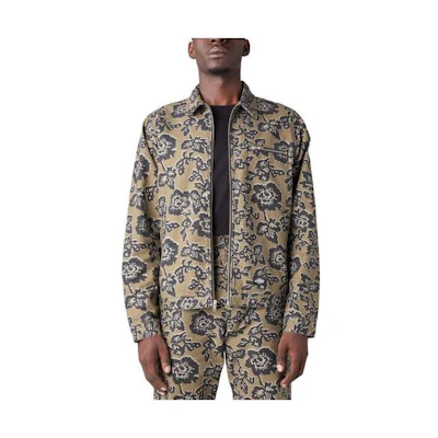 Dickies Desert Floral Eisenhower Jacket Multicolor Full-Print Zip Jacket TJR12-NFN
