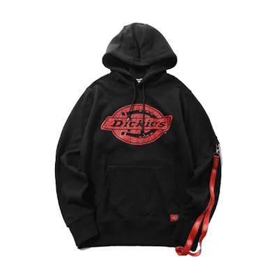 Dickies Detachable Sleeve Strap Couple Sweatshirt Black DK007571ECC2