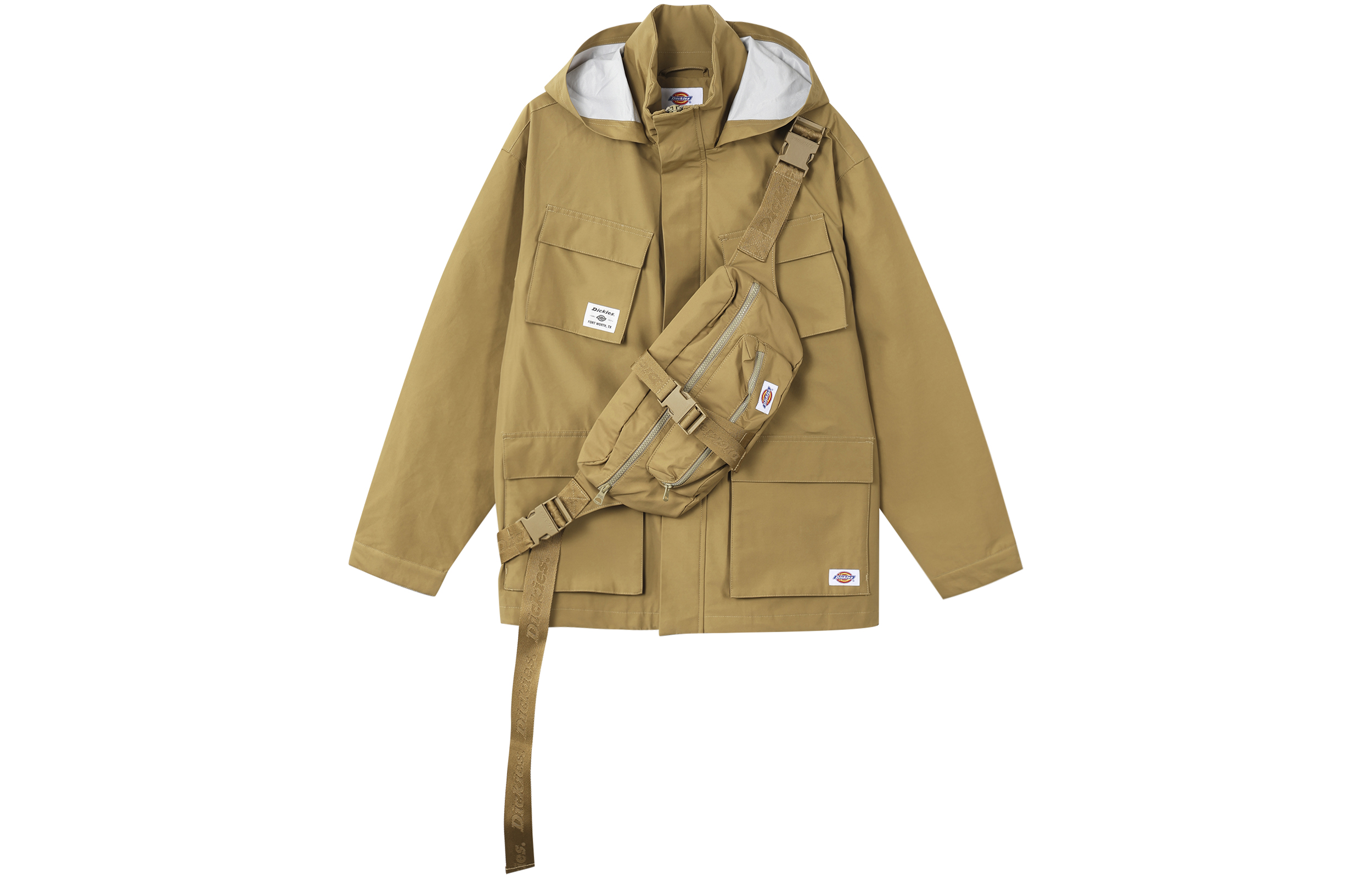 Dickies Detachable Waist Bag Logo Jacket Copper Brown DK007402A931