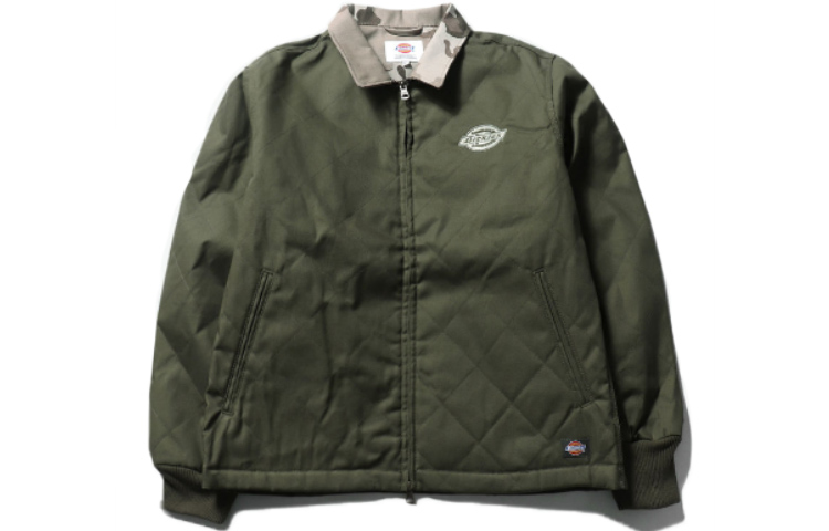 Dickies Eisenhower Colorblock Padded Work Jacket Olive Green () DK006840CV3