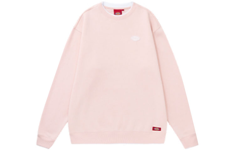 Dickies Embroidered Badge Crewneck Sweatshirt Unisex Pink DK009716C03