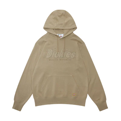Dickies Embroidered Logo Casual Drawstring Hoodie Khaki for Men DK009448CH1