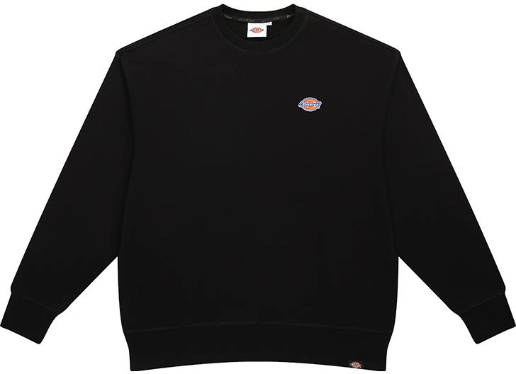 dickies-embroidered-logo-crewneck-sweatshirt-unisex-black-dk-011033-a-blk