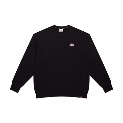Dickies Embroidered Logo Crewneck Sweatshirt Unisex Black DK011033A-BLK