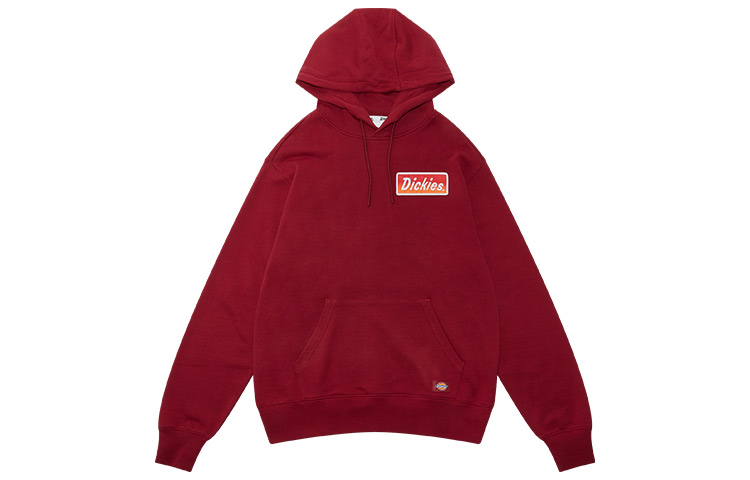 Dickies Embroidered Logo Hoodie Unisex Maroon DK009492GI0