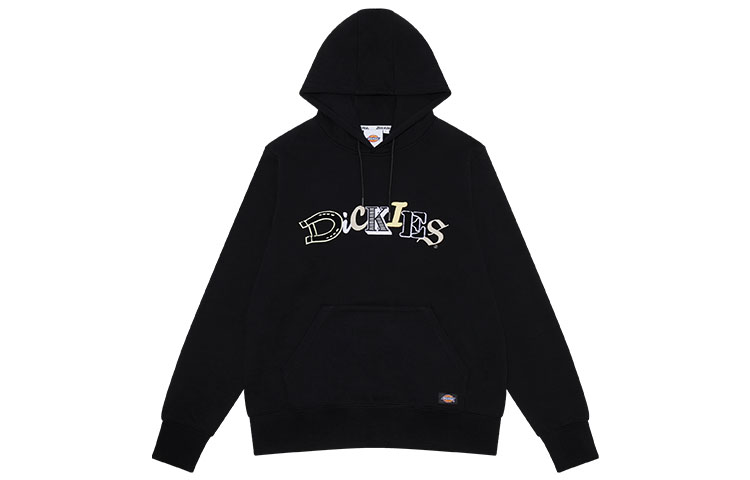 Dickies Embroidered Logo Kangaroo Pocket Hoodie Unisex Black DK010178BLK