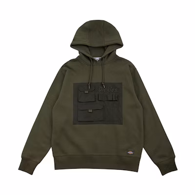 Dickies Embroidered Logo Military Green Long Sleeve Sweatshirt - Men’s DK008048MGR