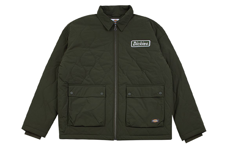 Dickies Embroidered Logo Padded Jacket Military Green () DK008009A76