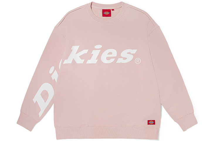 Dickies Fleece Logo Crewneck Sweatshirt Unisex Dirty Pink DK010386C50