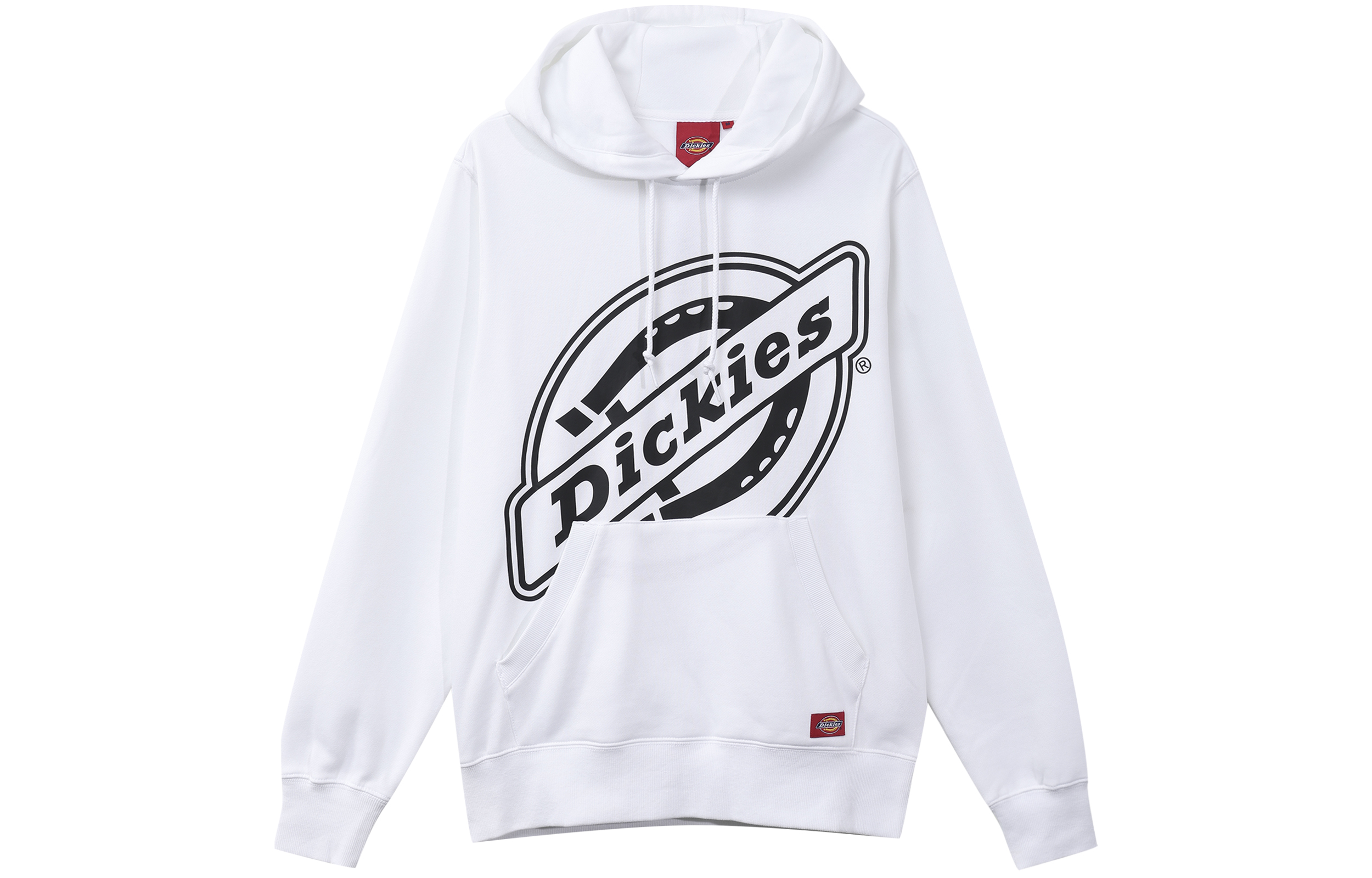Dickies Fleece Logo Print Pullover Hoodie Unisex White DK007030C4D