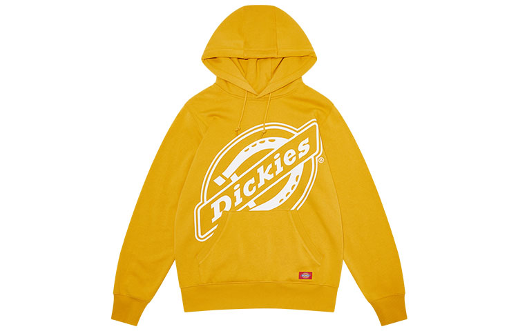 Dickies Fleece Logo Pullover Sweatshirt Unisex Yellow Ginger DK007030C01
