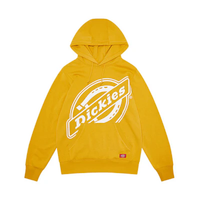 Dickies Fleece Logo Pullover Sweatshirt Unisex Yellow Ginger DK007030C01