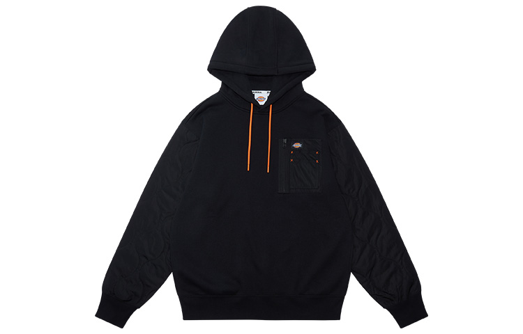 Dickies Fleece Spliced Pocket Hoodie Unisex Black DK009468BLK