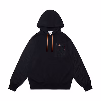 Dickies Fleece Spliced Pocket Hoodie Unisex Black DK009468BLK