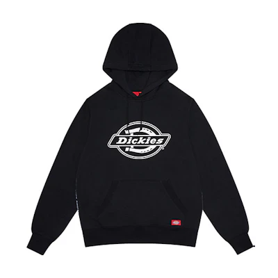 Dickies FW20 Classic Logo Fleece Hoodie Unisex Black Comfortable Casual Pullover DK007029BLK