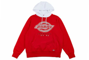 Dickies FW20 Red Hoodie with Letter Logo Print Unisex Pullover DK008183A70 Dickies FW20 Red Hoodie with Letter Logo Print Unisex Pullover DK008183A70
