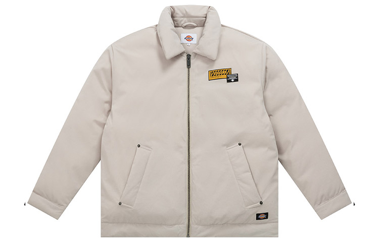 Dickies FW22 Logo Casual Stand Collar Jacket Beige () DK010920-ST0