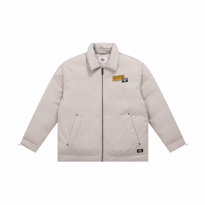 Dickies FW22 Logo Casual Stand Collar Jacket Beige () DK010920-ST0