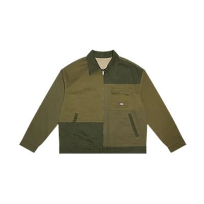 Dickies FW22 Reversible Solid Color Print Long Sleeve Jacket Green DK009416AA76-MGR