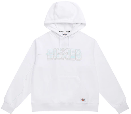Dickies FW22 White Hoodie with Chest Graphic Print Design DK010944C4D Buy Dickies FW22 White Hoodie with Chest Graphic Print Design DK010944C4D