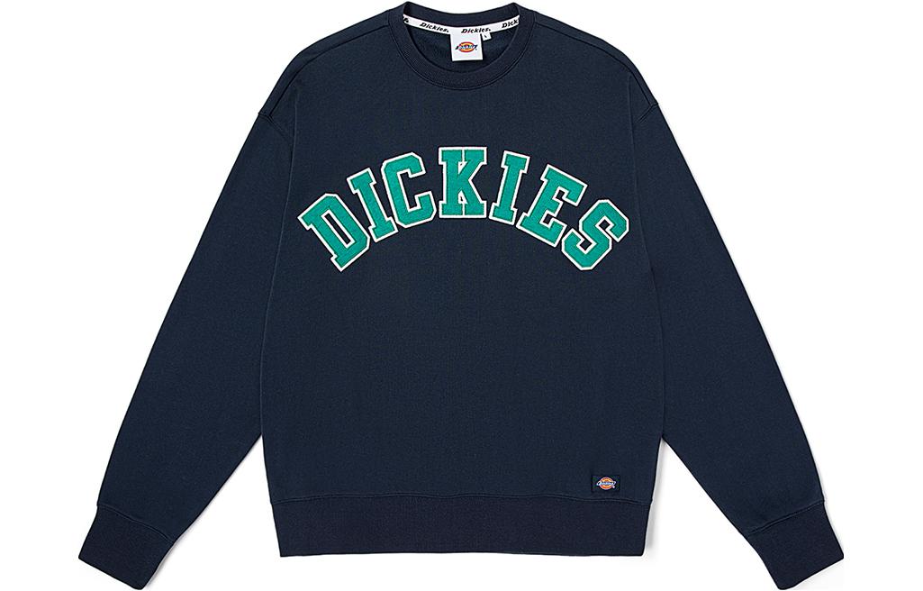 Dickies FW23 Letter Print Crewneck Sweatshirt Unisex Workwear Blue DK012294-CT9