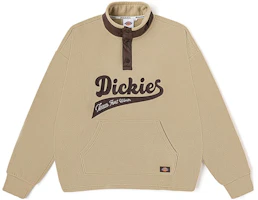 Dickies FW23 Letter Print Stand Collar Oversized Sweatshirt Sandstone DK012295-CN2 Dickies FW23 Letter Print Stand Collar Oversized Sweatshirt Sandstone DK012295-CN2