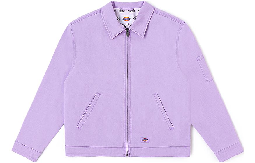 Dickies FW23 Solid Color Zip-Up Jacket Unisex in Rose Purple DK011595-KRS