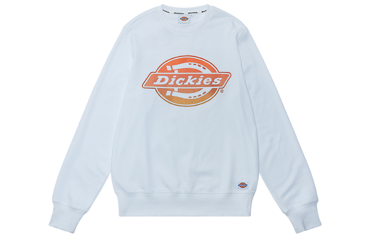 Dickies Gradient Logo Cotton Sweatshirt Unisex White DK009493C4D