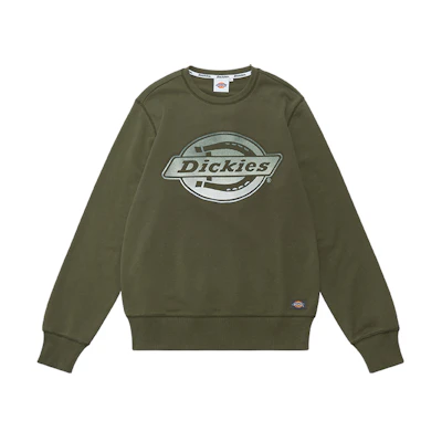 Dickies Gradient Logo Crewneck Sweatshirt Military Green Unisex DK009493MGR