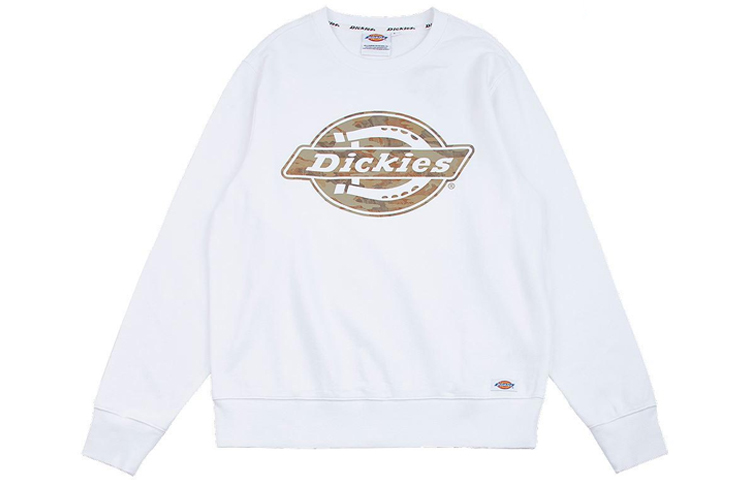Dickies Graphic Logo Print Long Sleeve Sweatshirt White () DK008040C4D