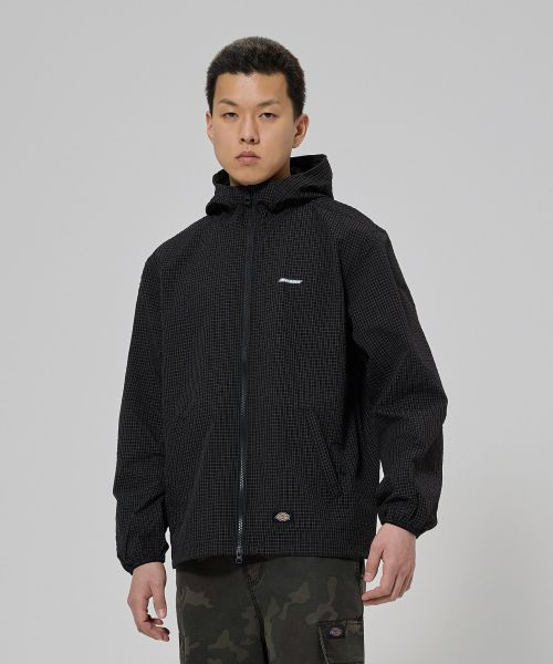Dickies Grid Check Light Windbreaker Black DIKU251LRJK004BK0