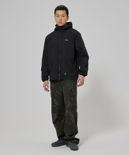 Order Dickies Grid Check Light Windbreaker Black DIKU251LRJK004BK0